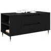 vidaXL Table basse Ch&ecirc;ne noir 102 x 44,5 x 50 cm Bois d'ing&eacute;nierie