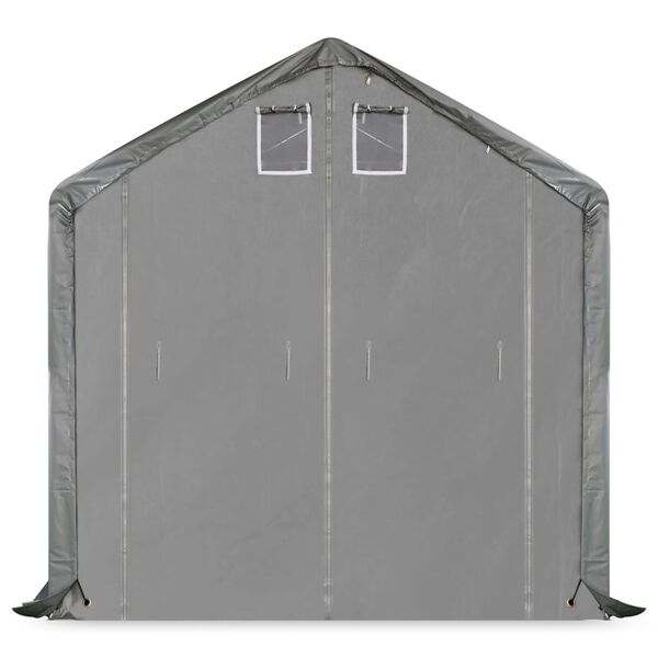 vidaXL Couverture de tente de rangement PVC 4x8 m Gris