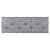 vidaXL Coussin de canap&eacute; palette Anthracite 120x40x7 cm