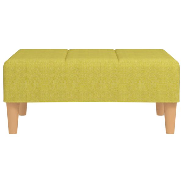 vidaXL Repose-pied Vert 78x56x32 cm Tissu