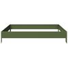 vidaXL Lit surélevé de jardin vert olive 100x100x18,5 cm acier