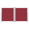 vidaXL Auvent lat&eacute;ral r&eacute;tractable Rouge 120 x 600 cm