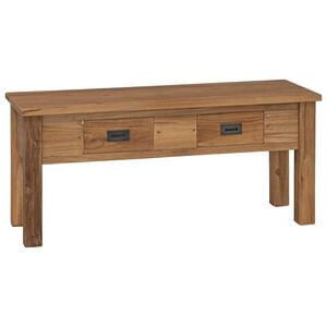 vidaXL Banc d'entr&eacute;e teck massif 90 x 30 x 40 cm
