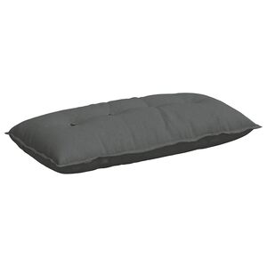 vidaXL Coussin de Dos Gris fonc&eacute; 100 x 19 x 50 cm tissu