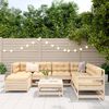 vidaXL Salon de jardin 8 pcs bois de pin massif
