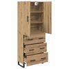 vidaXL Haut Armoire 2 pcs Ch&ecirc;ne artisanal 69,5 x 34 x 180 cm