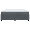 vidaXL Cadre de lit avec matelas Gris fonc&eacute; 180 x 200 cm tissu