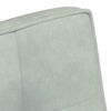 vidaXL Banc gris clair 110x74x84 cm velours