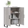 vidaXL Buffet sonoma gris 69,5x34x90 cm bois d'ing&eacute;nierie