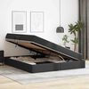 vidaXL Lit avec rangement et matelas avec matelas Noir 180 x 200 cm