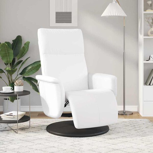 vidaXL Fauteuil de massage inclinable Blanc 71 x 90 x 105 cm