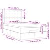 VidaXL Cadre de lit ottoman avec matelas taupe 120x190 cm tissu