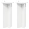 vidaXL Support de Plante 2 pcs Blanc &Oslash;29,5 x 60 cm Bois d'ing&eacute;nierie