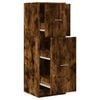 vidaXL Armoire d'apothicaire ch&ecirc;ne fum&eacute; 40x41x118 cm bois d'ing&eacute;nierie