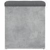 vidaXL Banc de rangement gris b&eacute;ton 42x42x45 cm bois d'ing&eacute;nierie