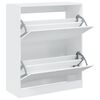 vidaXL Armoire &agrave; chaussures blanc 80x34x96,5 cm bois d'ing&eacute;nierie