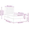 vidaXL Lit avec rangement et matelas Cr&egrave;me 120 x 200 cm Polyester