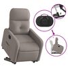 vidaXL Fauteuil inclinable électrique taupe tissu