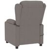 vidaXL Fauteuil de massage Taupe Tissu