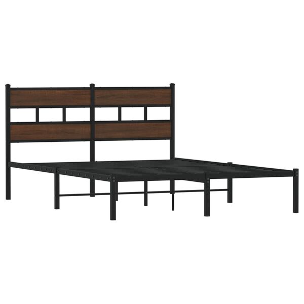 vidaXL Cadre de lit sans matelas avec t&ecirc;te de lit 160x200 cm