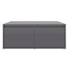 vidaXL Table basse gris brillant 80x80x31 cm bois d'ing&eacute;nierie