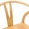 vidaXL Chaise de salle &agrave; manger 2 pcs Naturel