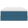 vidaXL Lit avec rangement et matelas Bleu 120 x 190 cm Velours
