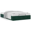 vidaXL Cadre de lit ottoman sans matelas vert fonc&eacute; 120x200 cm velours