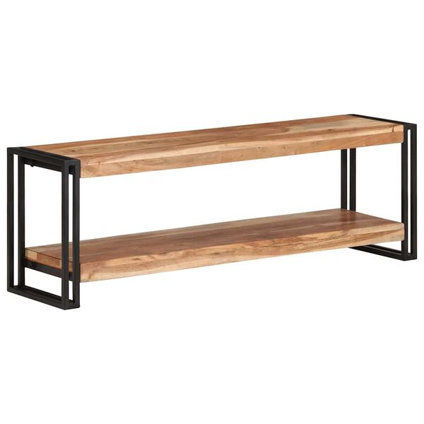 vidaXL Meuble TV 120x30x40 cm Bois d'acacia massif