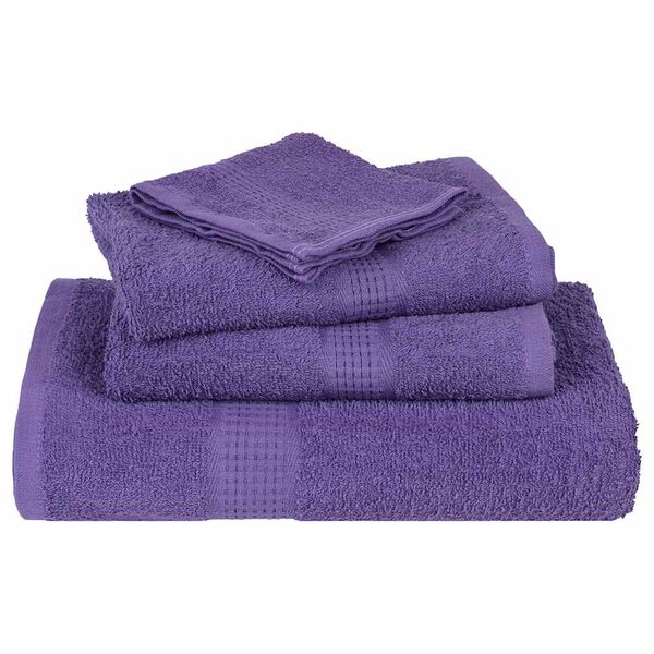 vidaXL Serviettes d'invit&eacute; FROGN 10 pcs violet 30x50 cm 360 g/m&sup2;