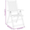 vidaXL Ensemble de salle à manger pour jardin 5 pcs Marron