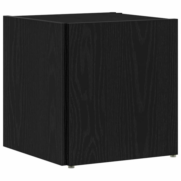 vidaXL Étagères d'angle Chêne noir 33 x 33 x 34,5 cm Bois d'ingénierie