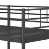 VidaXL Lit superpos&eacute; sans matelas noir 100x190 cm acier
