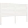 vidaXL T&ecirc;te de lit Blanc 166x4x100 cm Bois massif de pin