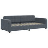 vidaXL Lit de jour avec gigogne et matelas gris fonc&eacute; 90x190cm velours