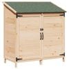 vidaXL Abri de jardin Naturel 106,5 x 56 x 113,5 cm Bois d'ing&eacute;nierie