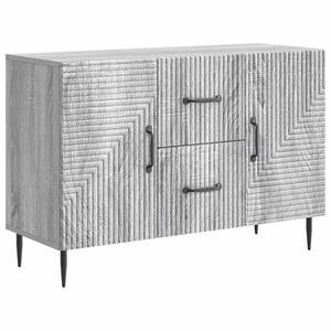 vidaXL Buffet Sonoma gris 89 x 34,5 x 60 cm Bois d'ing&eacute;nierie