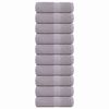 vidaXL Serviettes d'invit&eacute; FROGN 10 pcs gris 30x50 cm 360 g/m&sup2;