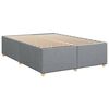 vidaXL Sommier &agrave; lattes de lit avec matelas Gris clair 140x200cm Tissu