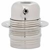 vidaXL Douilles de lampe 2 pcs nickel satin&eacute; E27