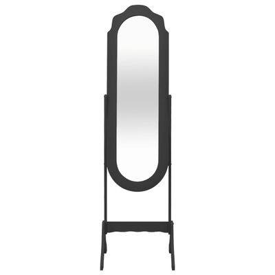 vidaXL Miroir sur pied Noir 46x48x164 cm