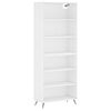 vidaXL Buffet blanc 69,5x32,5x180 cm bois d'ing&eacute;nierie