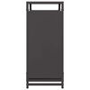 vidaXL Portant de bois chauffage noir 60x28x65 cm