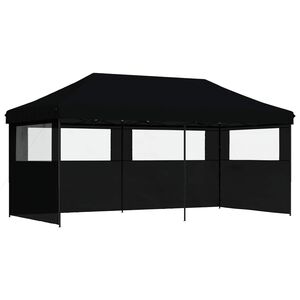 vidaXL Tente de f&ecirc;te Noir 292 x 580 x 315 cm Tissu Oxford