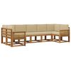 vidaXL Ensemble de canap&eacute;s d'ext&eacute;rieur 7 pcs Naturel et Beige