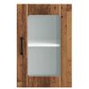vidaXL Armoire murale de cuisine avec porte en verre Lucca vieux bois