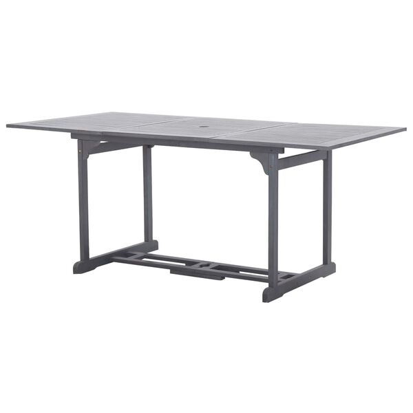 vidaXL Ensemble &agrave; manger de jardin 9 pcs Bois d'acacia massif Gris