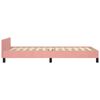 vidaXL Cadre de lit et t&ecirc;te de lit sans matelas rose 90x200 cm velours