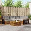 vidaXL Ensemble de canap&eacute;s d'ext&eacute;rieur 5 pcs Gris Naturel et Clair