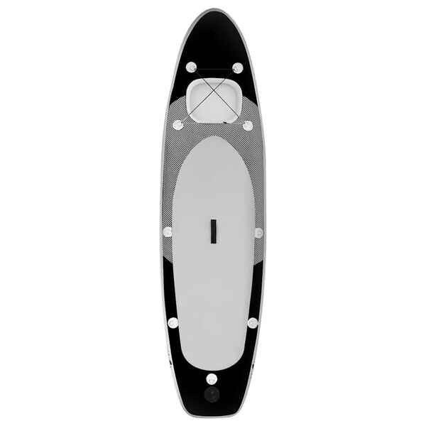vidaXL Ensemble de planche SUP gonflable Noir 330x76x10 cm